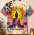 COSMIC BUDDHA AWAKENING PRINT TEE