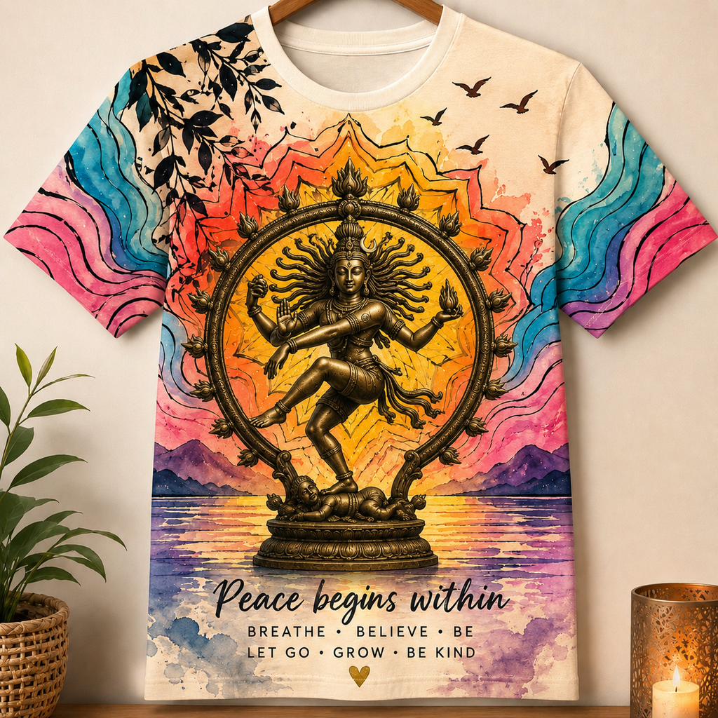 NATARAJA COSMIC DANCE PRINT TEE