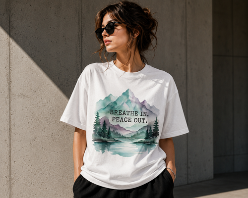 WATERCOLOR MOUNTAIN ESCAPE TEE