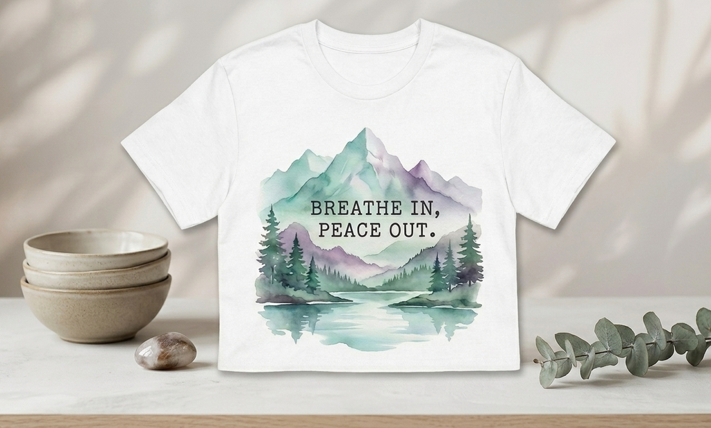 WATERCOLOR MOUNTAIN ESCAPE TEE