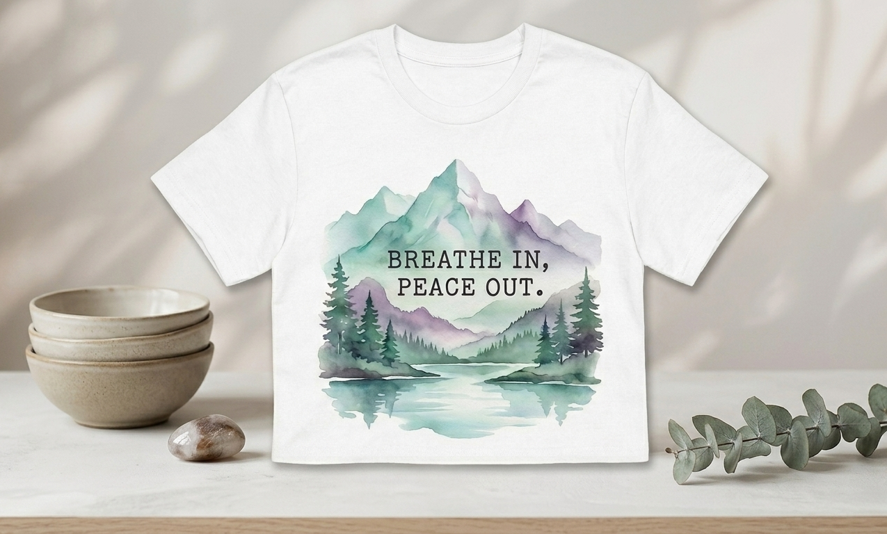 WATERCOLOR MOUNTAIN ESCAPE TEE