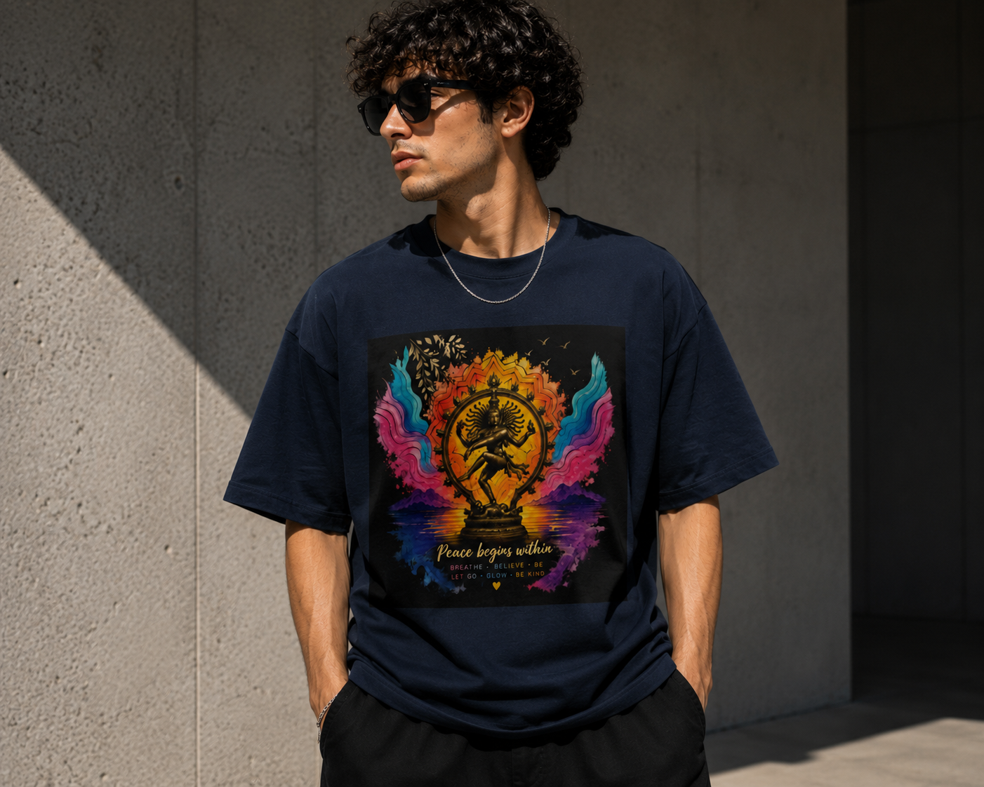 NATARAJA COSMIC DANCE PRINT TEE