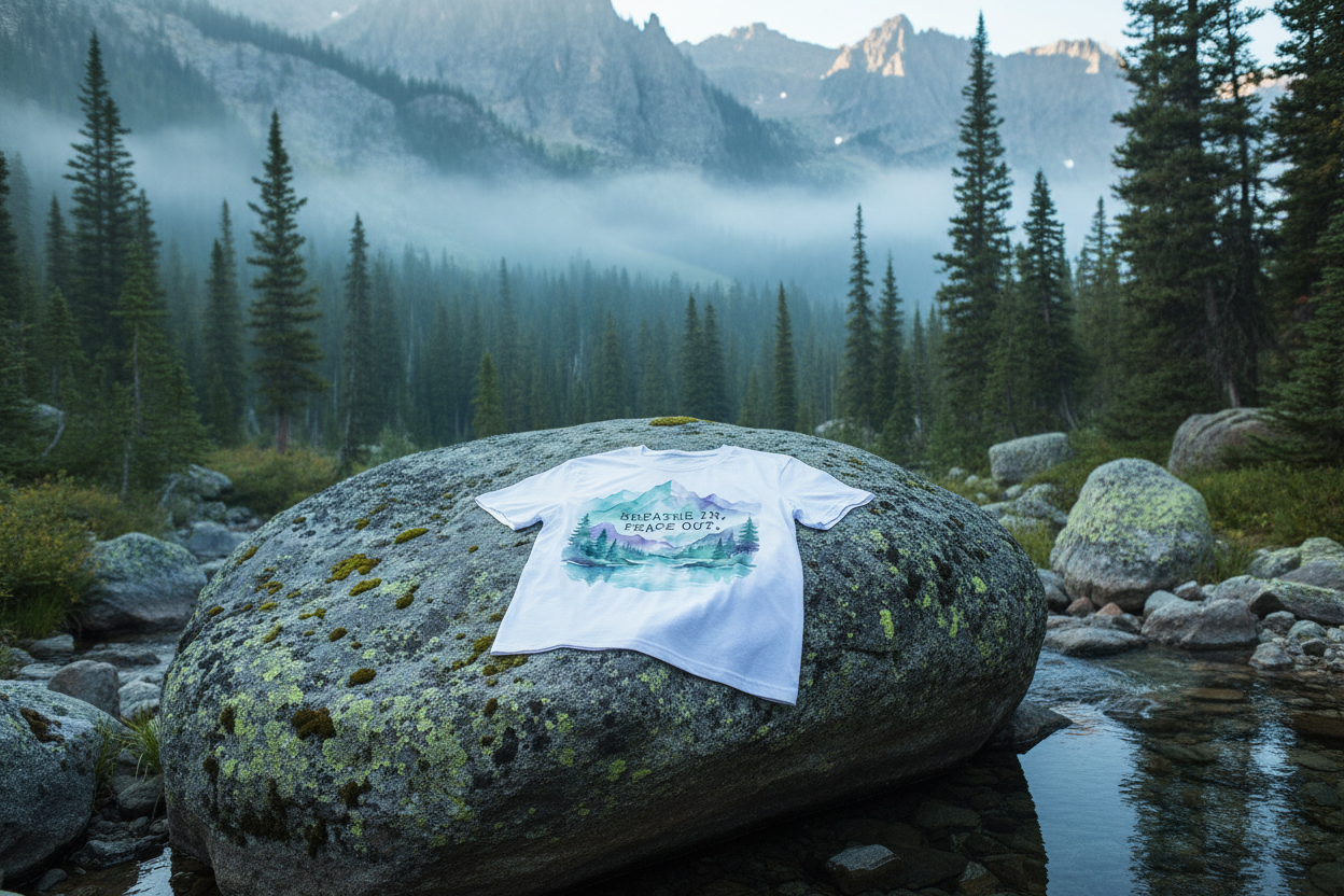 WATERCOLOR MOUNTAIN ESCAPE TEE